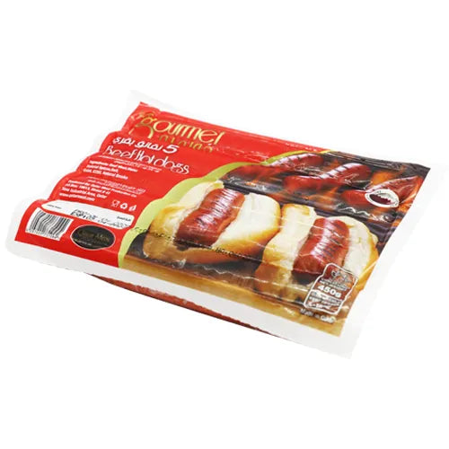 Gourmet Frozen Beef Hot Dogs 450G