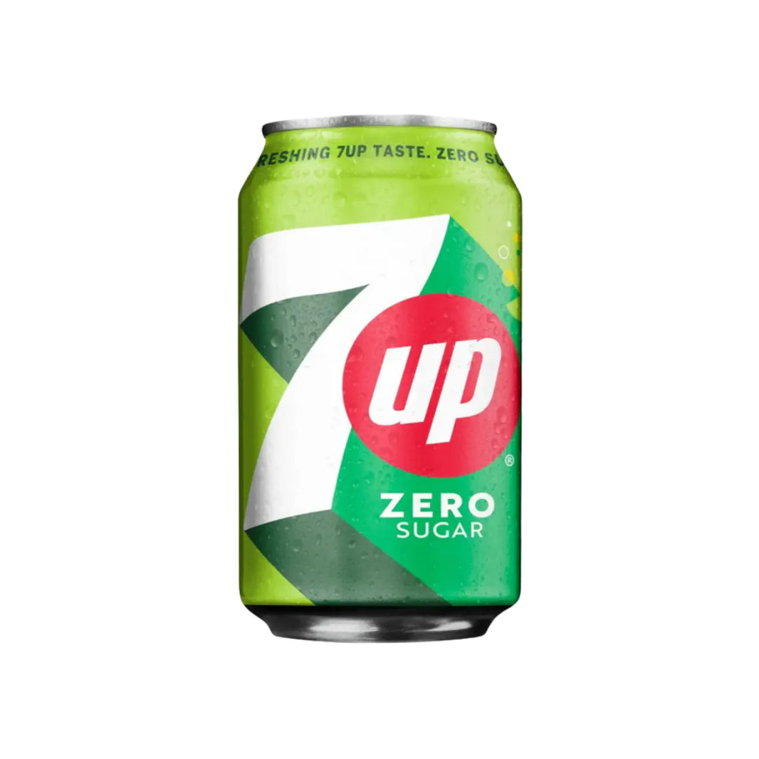 7Up Free Sugar Soft Drink Cans, 330ml