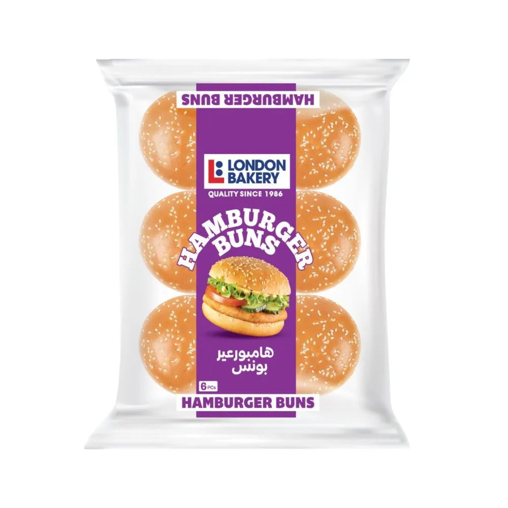 London Bakery Hamburger Buns, 6 Pieces, 400G