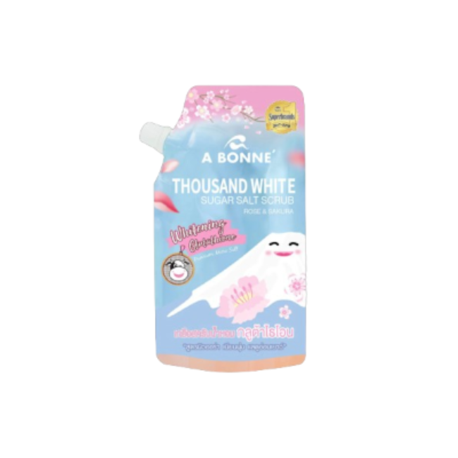 A BONNE SILKY SALT SCRUB 350GM ROSE & SAKURA
