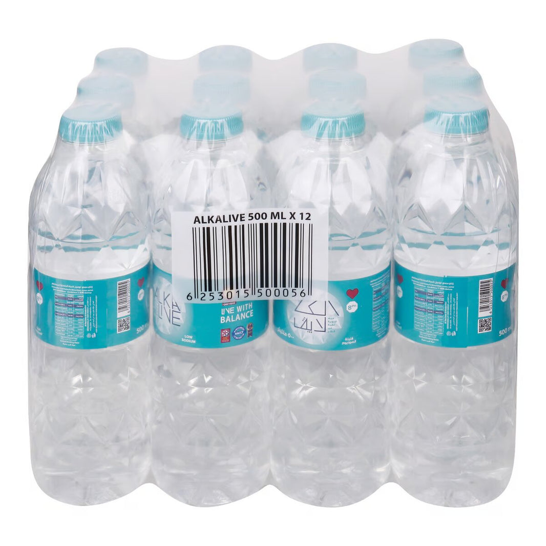 Alkalive Natural Mineral Water, 12x500ml