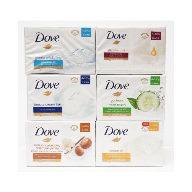 DOVE SOAP ASSORTED 90GM*4