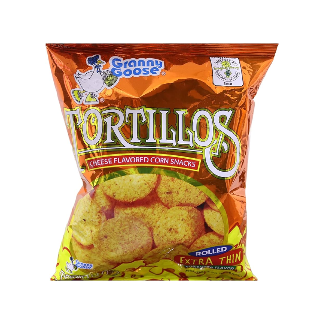 GRANNY GOOSE TORTILLOS CHEESE 100