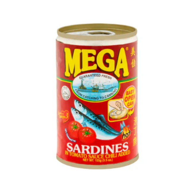 MEGA SARDINESS RED IN TOMATO SAUCE 155 GM