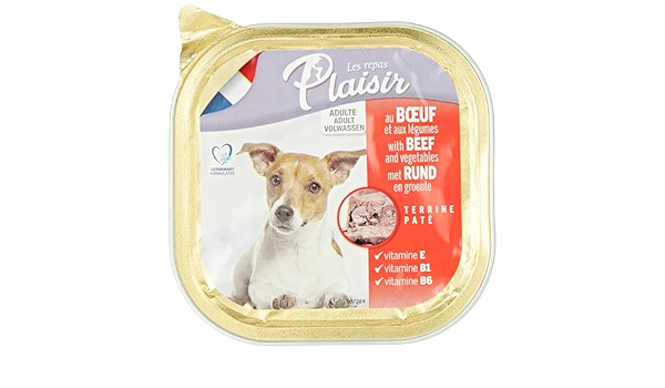PLAISIR DOGS PATE RICH IN BEEF 300GM