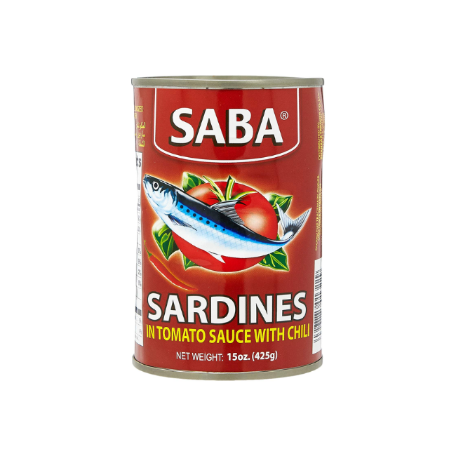 SABA SARDINES IN TOMATO SAUCE CHILLY RED 425 G