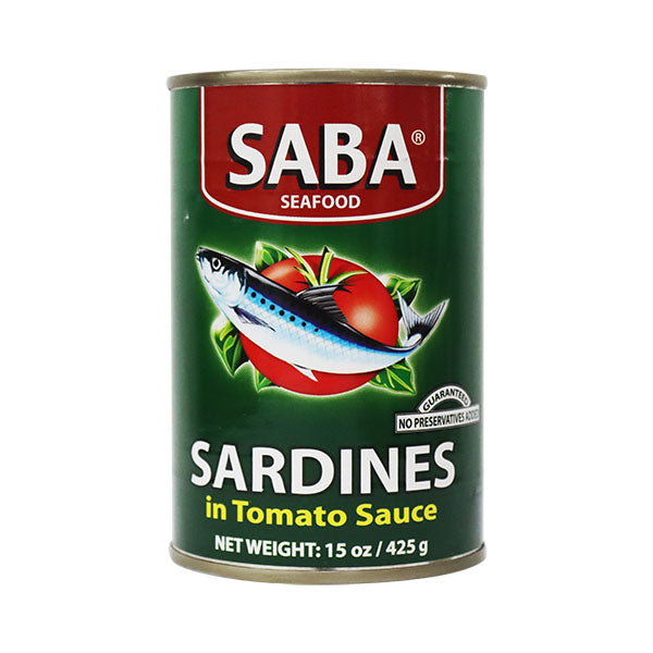 SABA SARDINES IN TOMATO SAUCE GREEN 425G