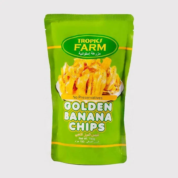 TROPICS FARM GOLDEN BANANA CHIPS 150 G