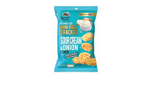 YONGER FARM MINI CRACKER SOUR CREAM 60 GM