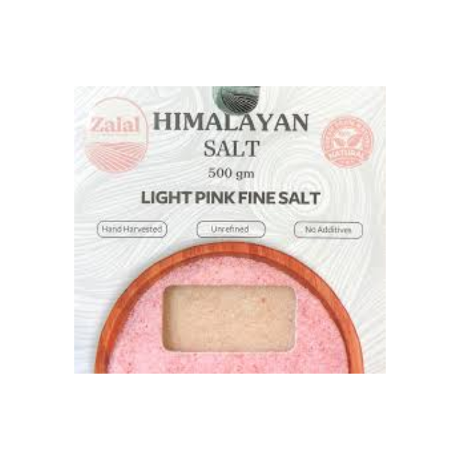 ZALAL HIMALAYAN LIGHT PINK FINE SALT 500 G