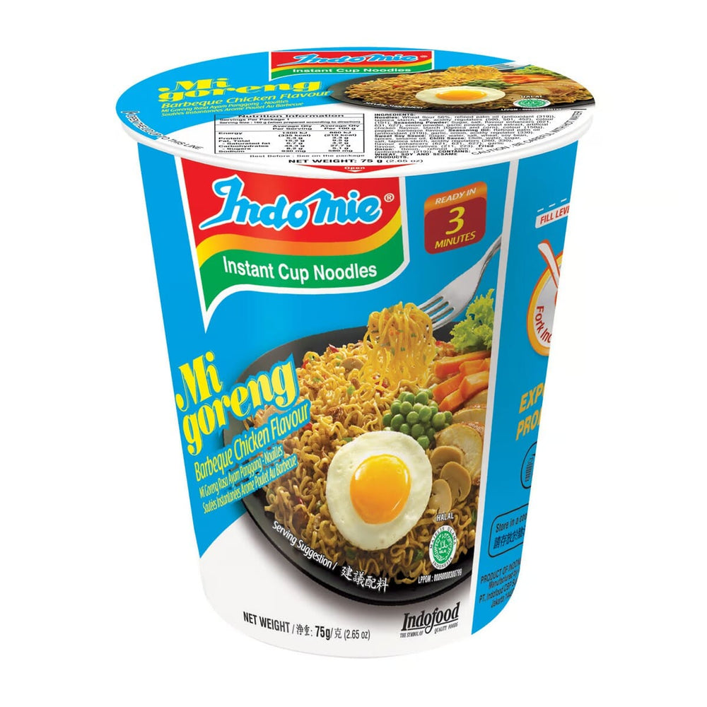 Indomie Cup Noodles Fried Barbeque Chicken 75 g Noodles & Soups Pinoygrocers