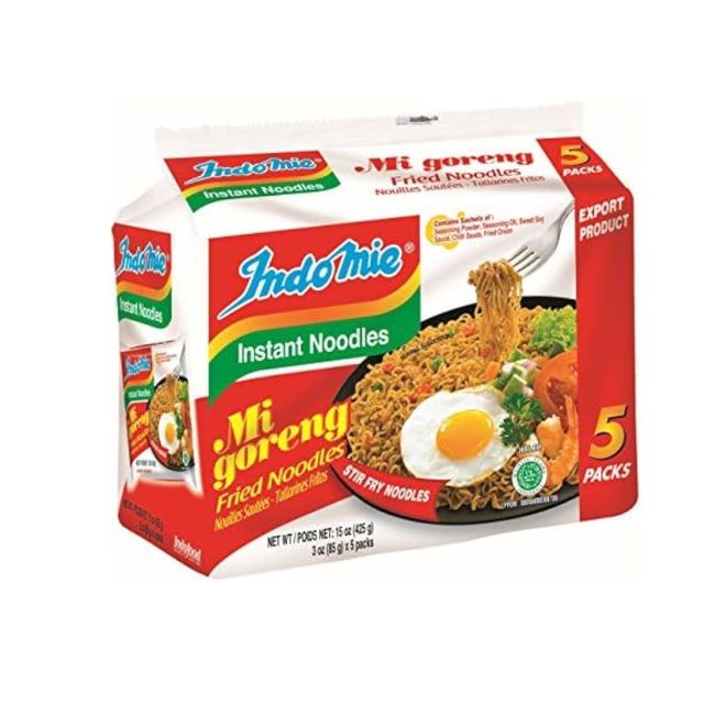 Indomie Fried Instant Noodles, 5x80g Noodles & Soups Pinoygrocers
