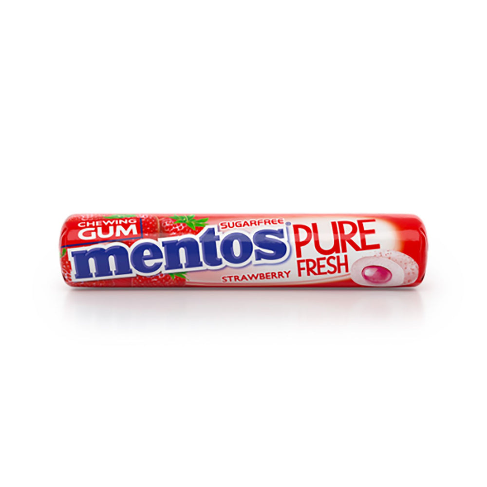 Mentos Pure Fresh Strawberry Rolls, 15g Candy & Gum Pinoygrocers