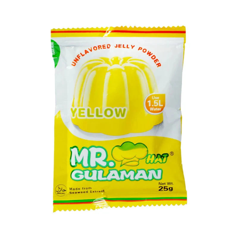 Mr.Gulaman Jelly Powder Yellow 25 G Cooking Supplies Pinoygrocers