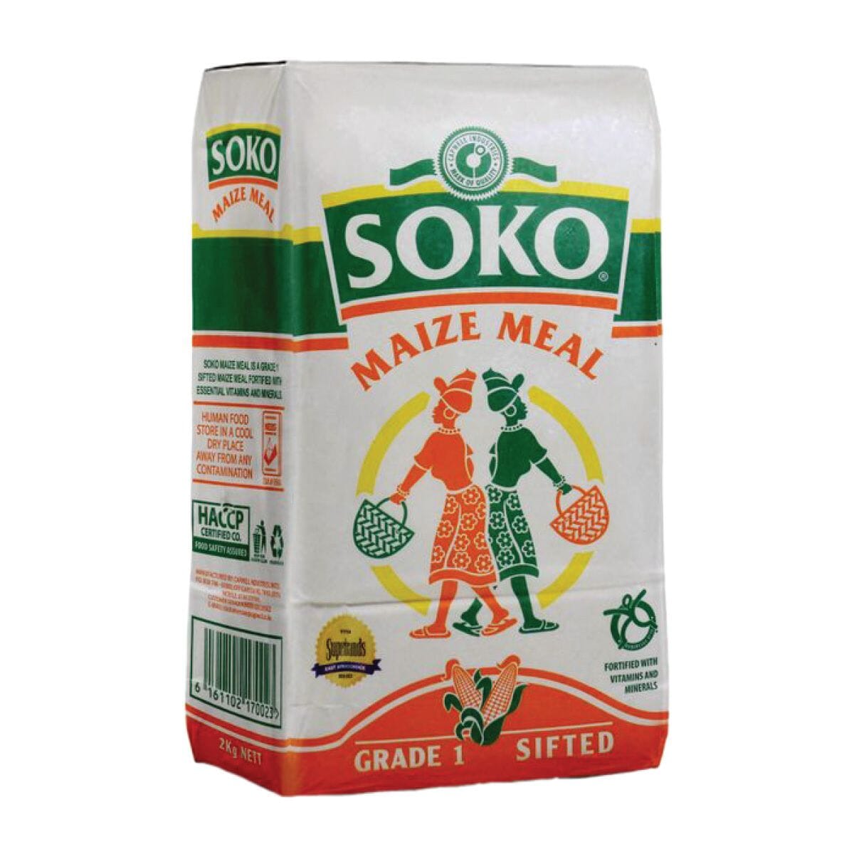 Soko maize Meal 2kg Cooking Supplies Pinoygrocers