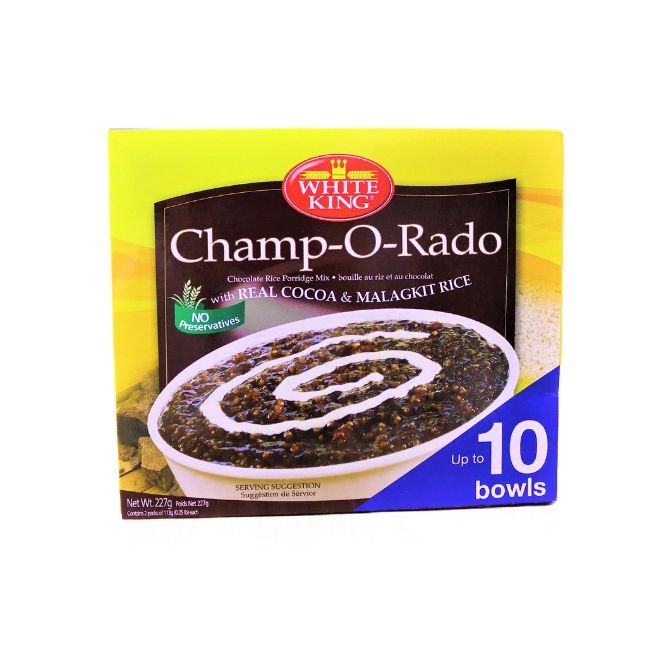 White King Champ-O-Rado Chocolate Rice Porridge Mix - Preservatives Free 227 Gr Rice Pinoygrocers