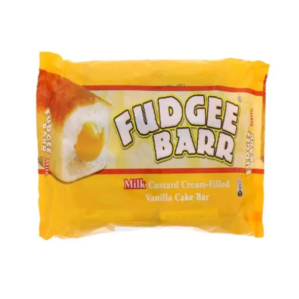 Rebisco Fudgee Barr Milk Custard Cream-Filled Vanilla Cake Bar 10 x 40g