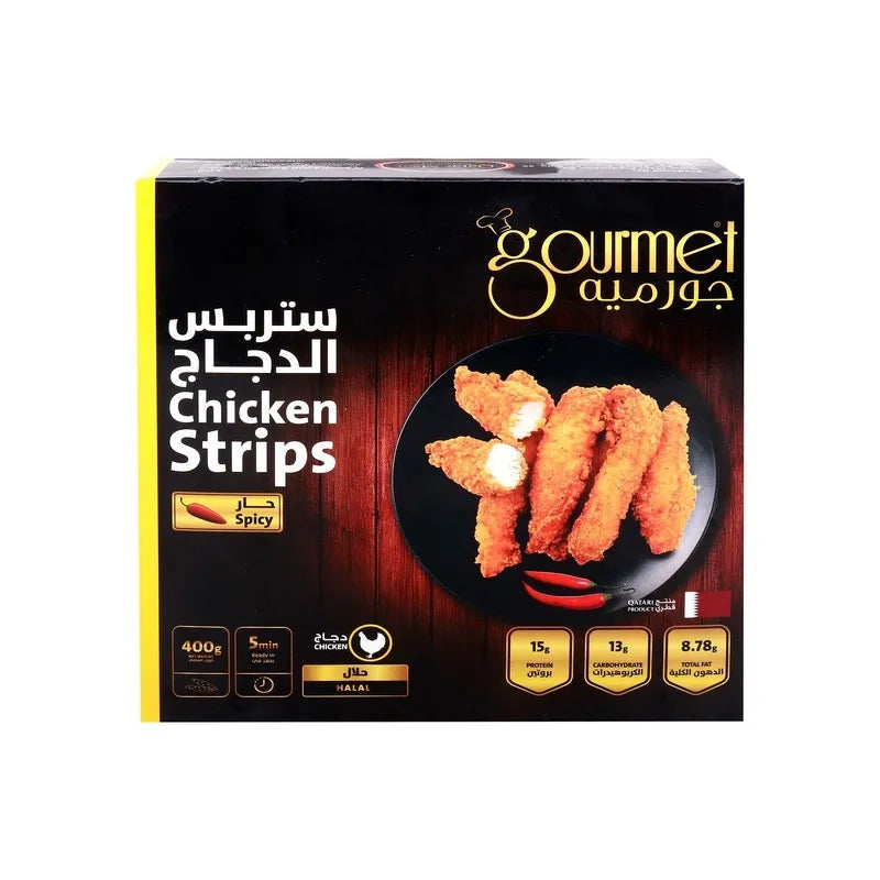 Gourmet Chicken Strips Spicy Breaded 400 G