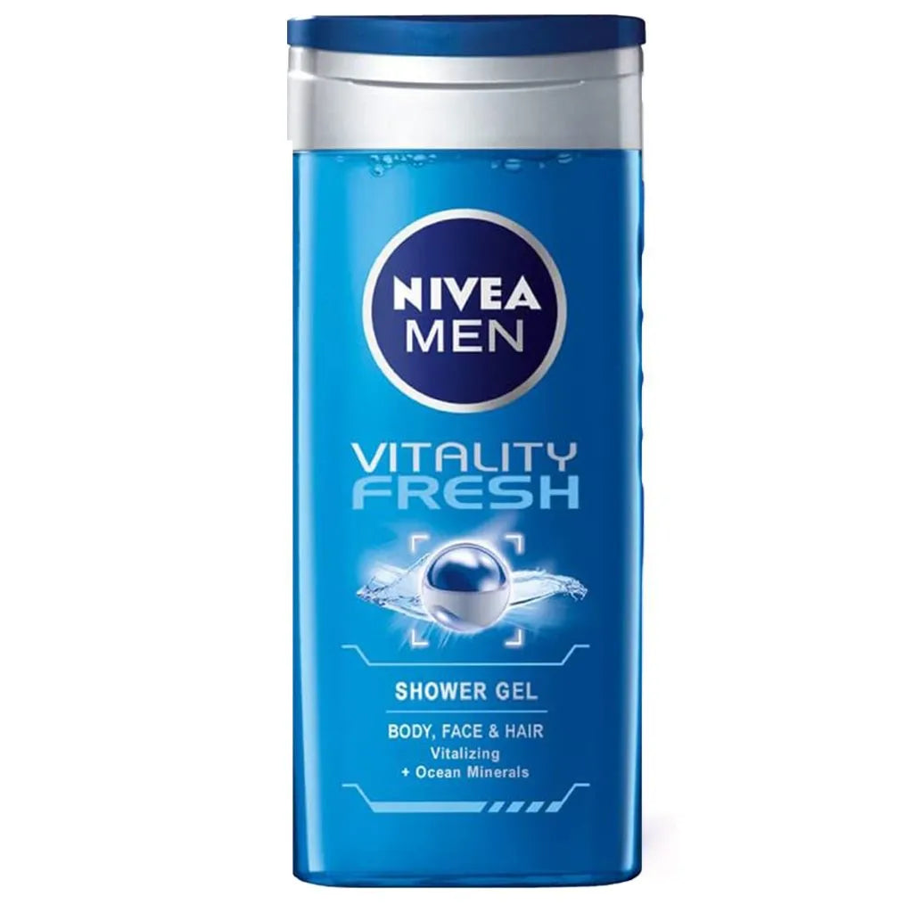 Nivea Men Vitality Fresh Masculine Scent 3-in-1 Shower Gel, 250ml