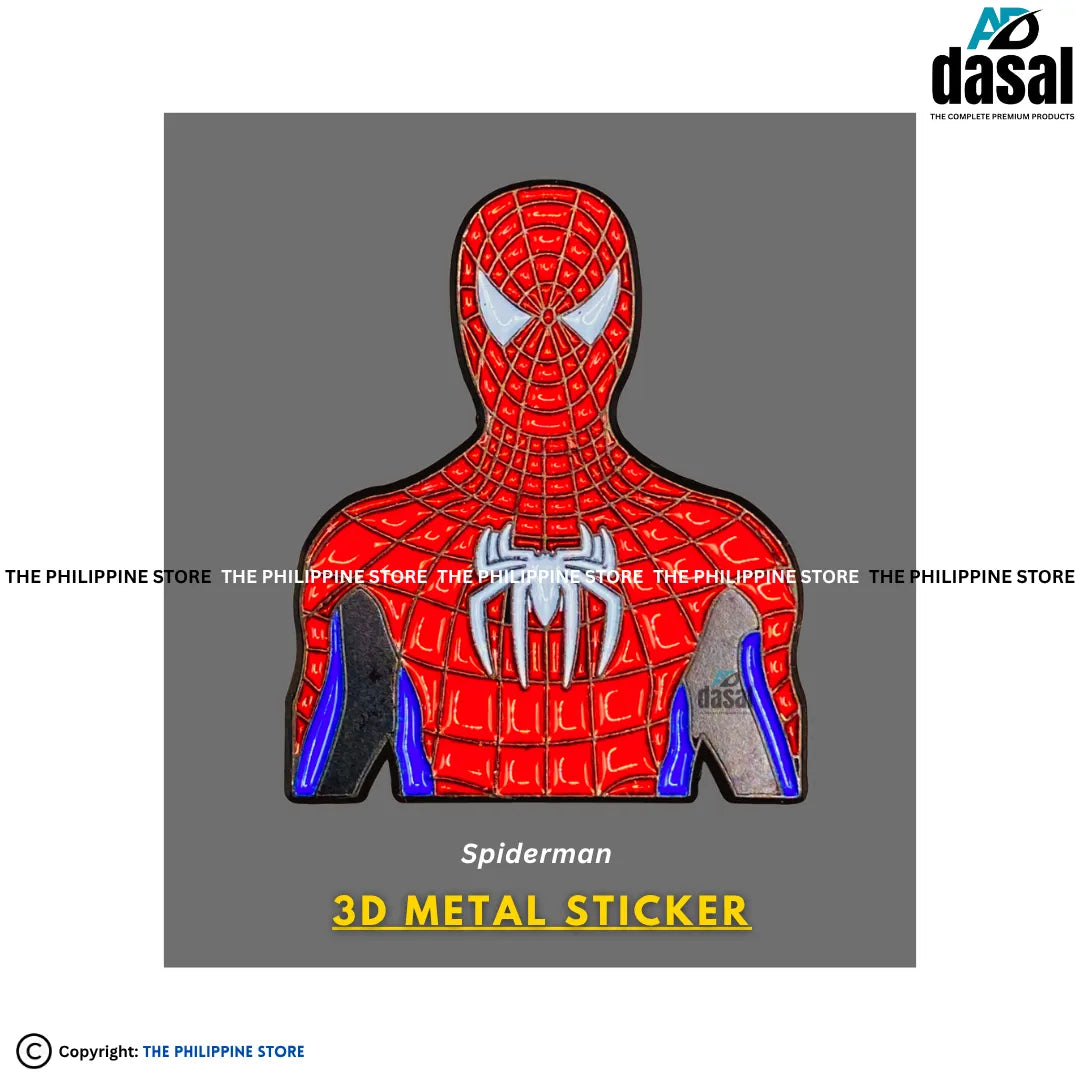3D Metal Sticker- Spiderman