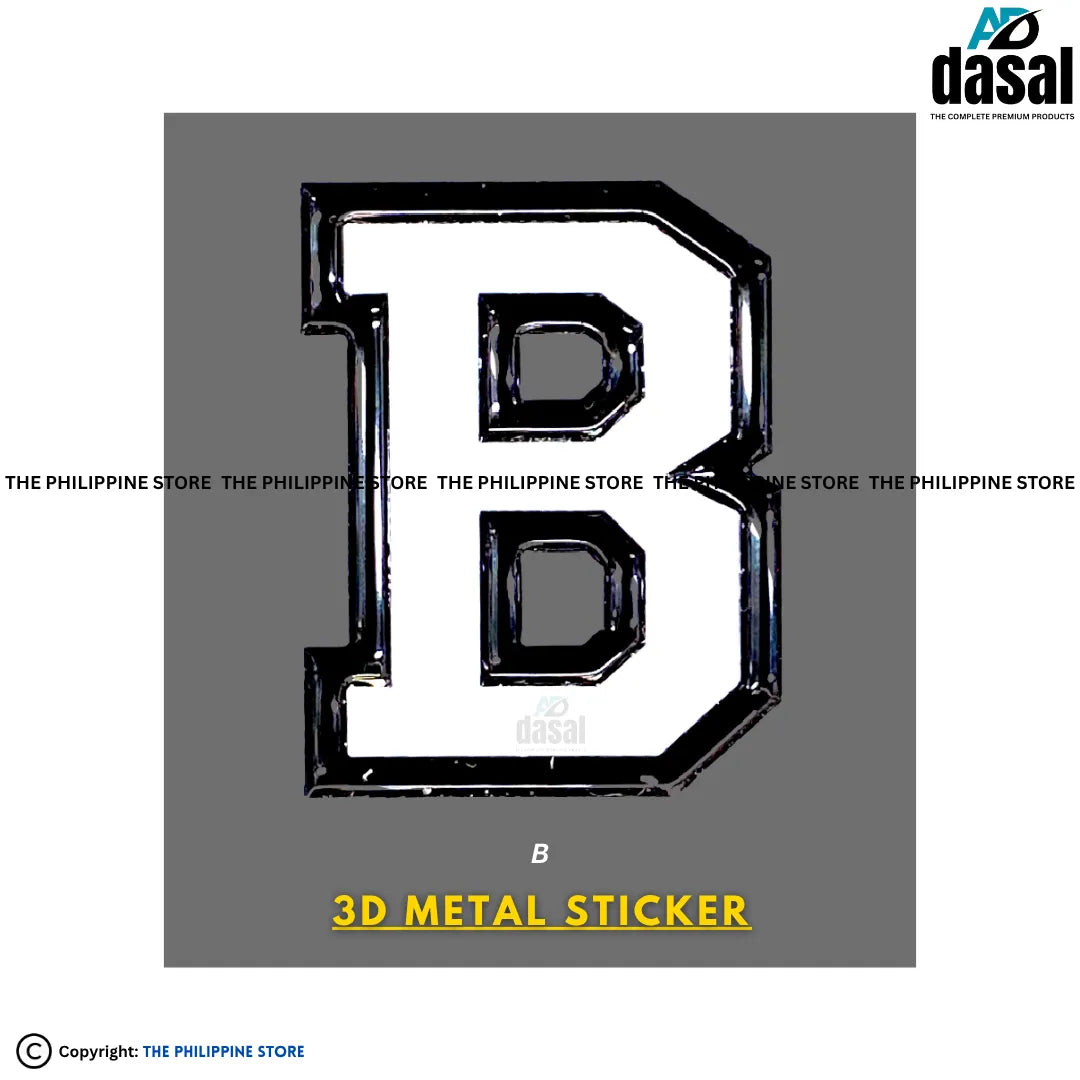 3D Metal Sticker- B
