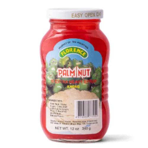 Florence Palm Nut In Extra Heavy Syrup Kaong Red, 340G