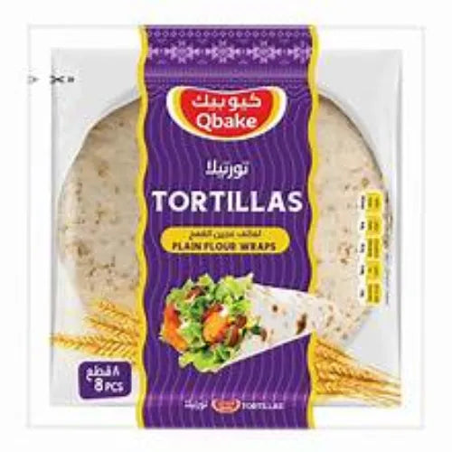 Qbake Tortillas Plain 8 Pcs 320 G