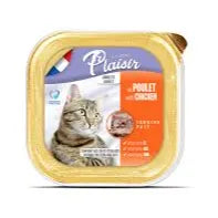 Plaisir Cat Wet Food Adult Pate With Chicken
