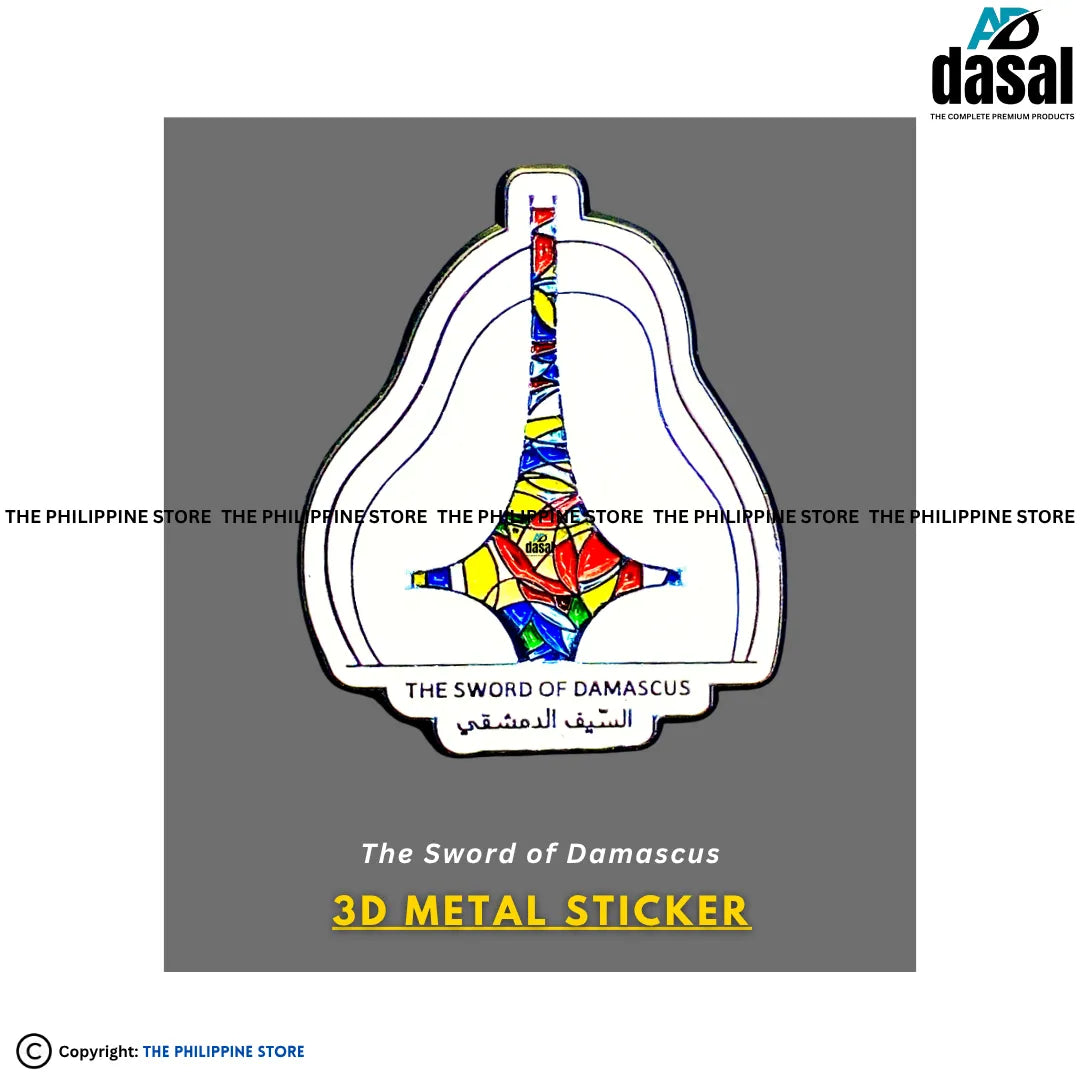 3D Metal Sticker- The Sword Of Damascus