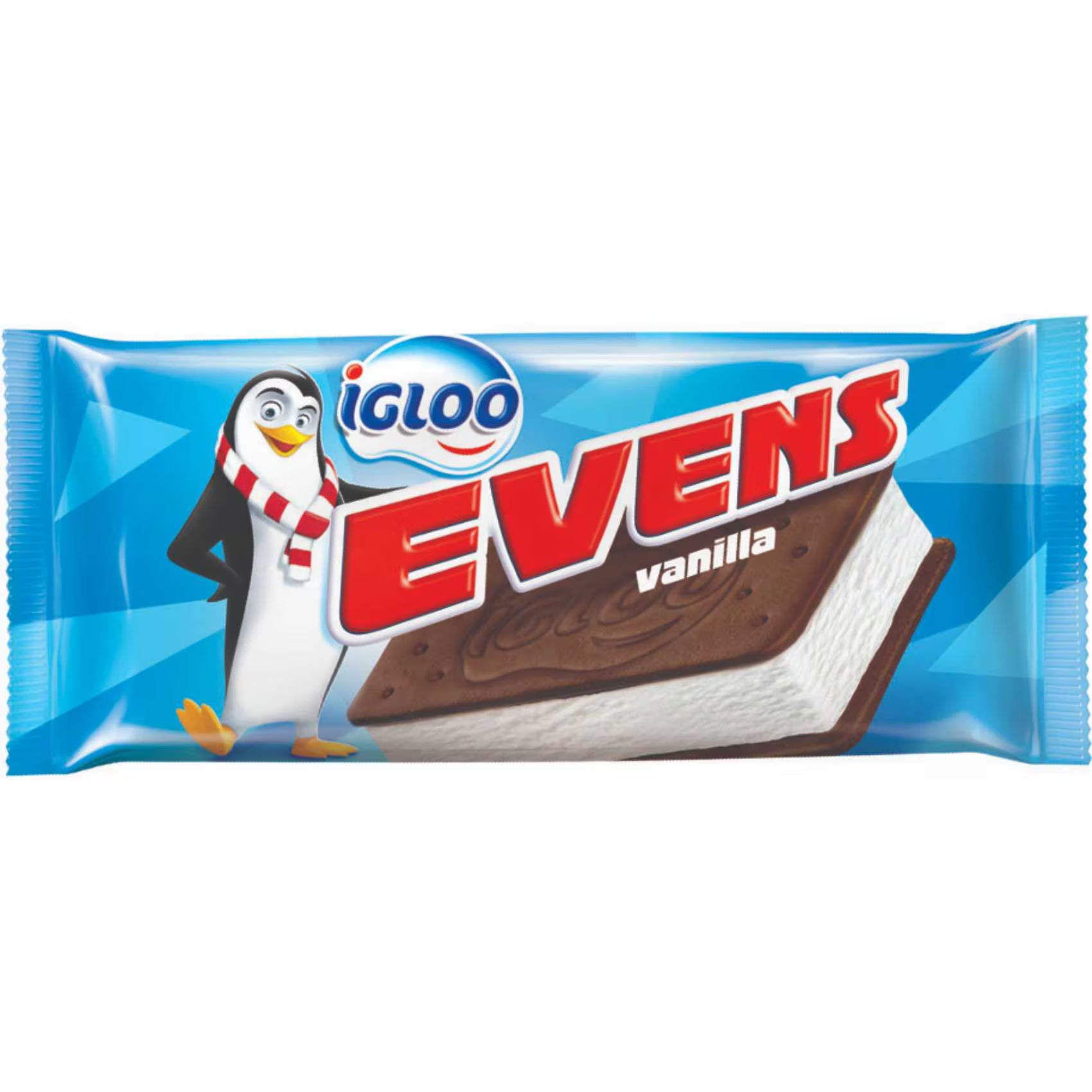 Igloo Evens Vanilla Chocolate Sandwich Biscuit Ice Cream, 90ml