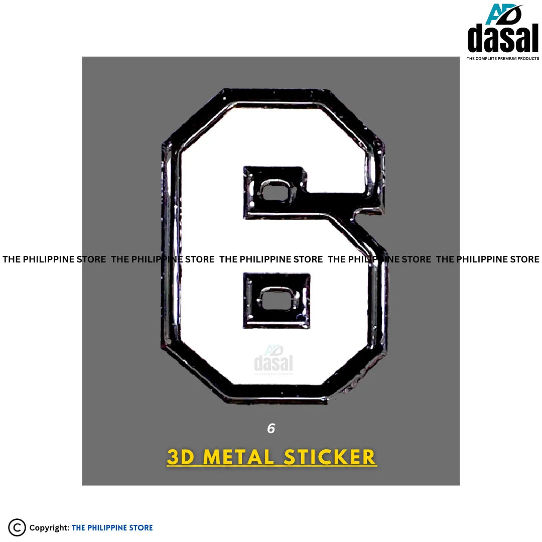 3D Metal Sticker- 6