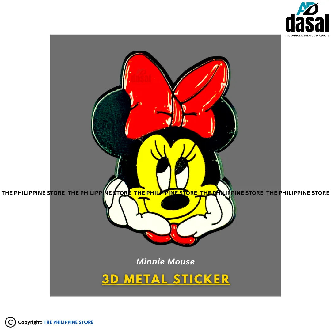 3D Metal Sticker- Minnie Mouse