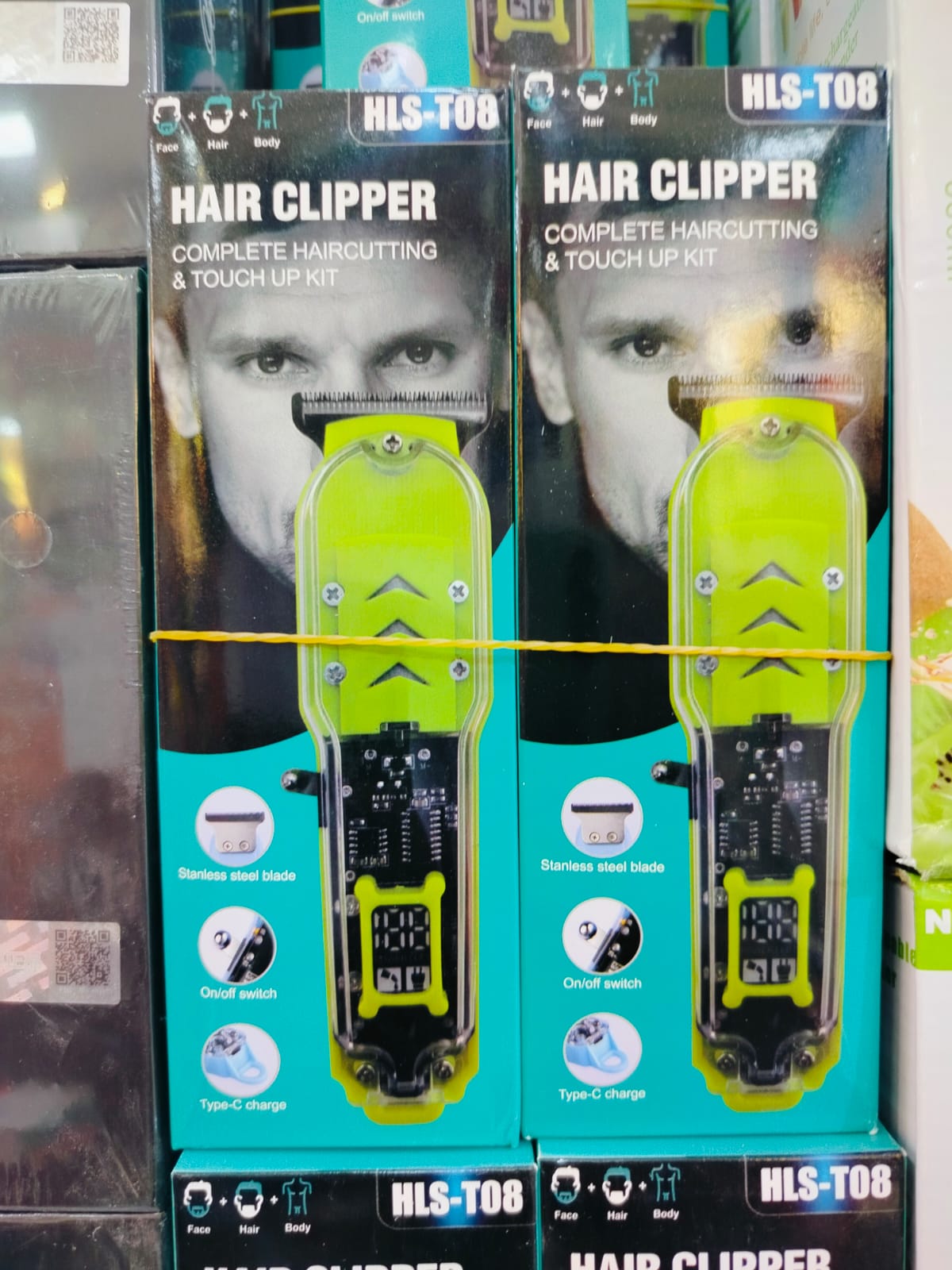 Rechargeable Transparent Hair Clippers (PS-6342)