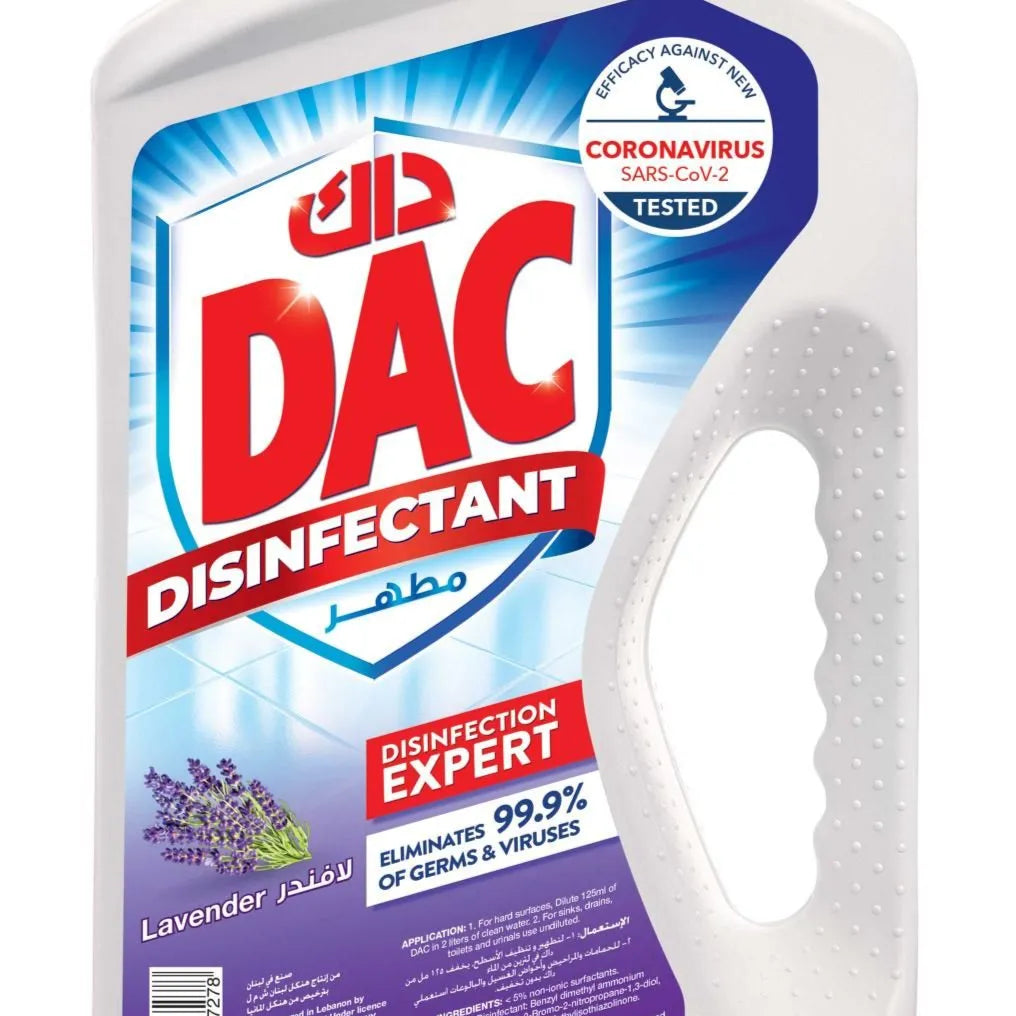 Dac Base Disinfectant Lavender With Covid Sticker 1.5l @sp
