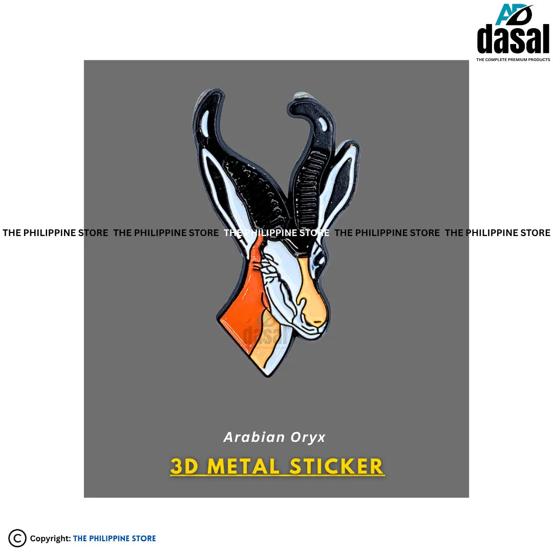 3D Metal Sticker- Arabian Oryx