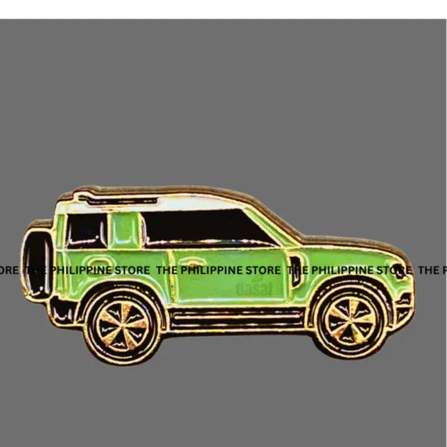 3D Metal Sticker- Land Rover Defender Side_Green-2