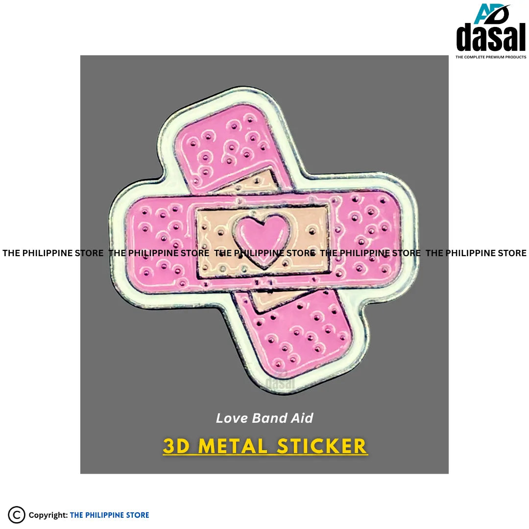 3D Metal Sticker- Love Band Aid