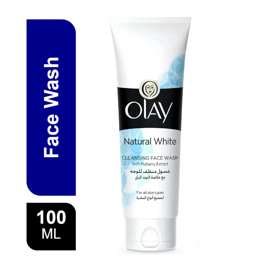 Olay Natural White Cleansing Face Wash For All Skin Types, 100Ml
