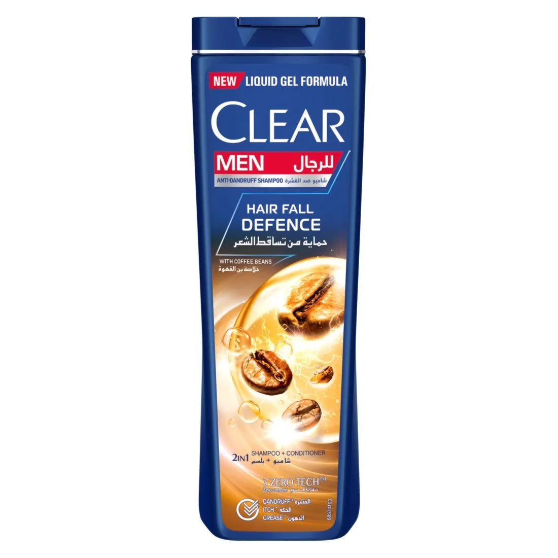 Clear Men Anti-dandruff 2 In 1 Shampoo, For Dandruff Prone Scalp, Hairfall Defence For Up To 95% Less Hairfall, 400 Ml