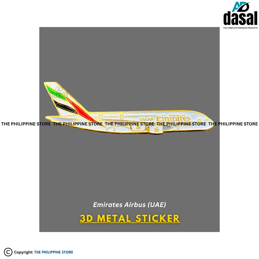 3D Metal Sticker- Emirates Airbus (Uae)