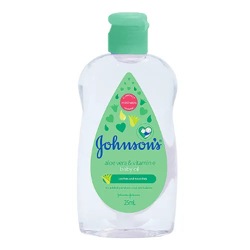 Johnson'S Baby Oil With Aloe Vera & Vitamin E, 25Ml