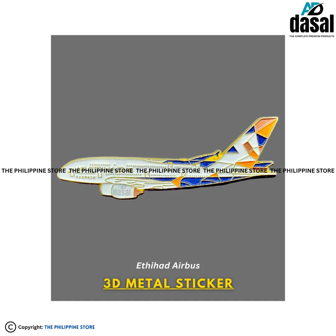 3D Metal Sticker- Ethiyad Airbus