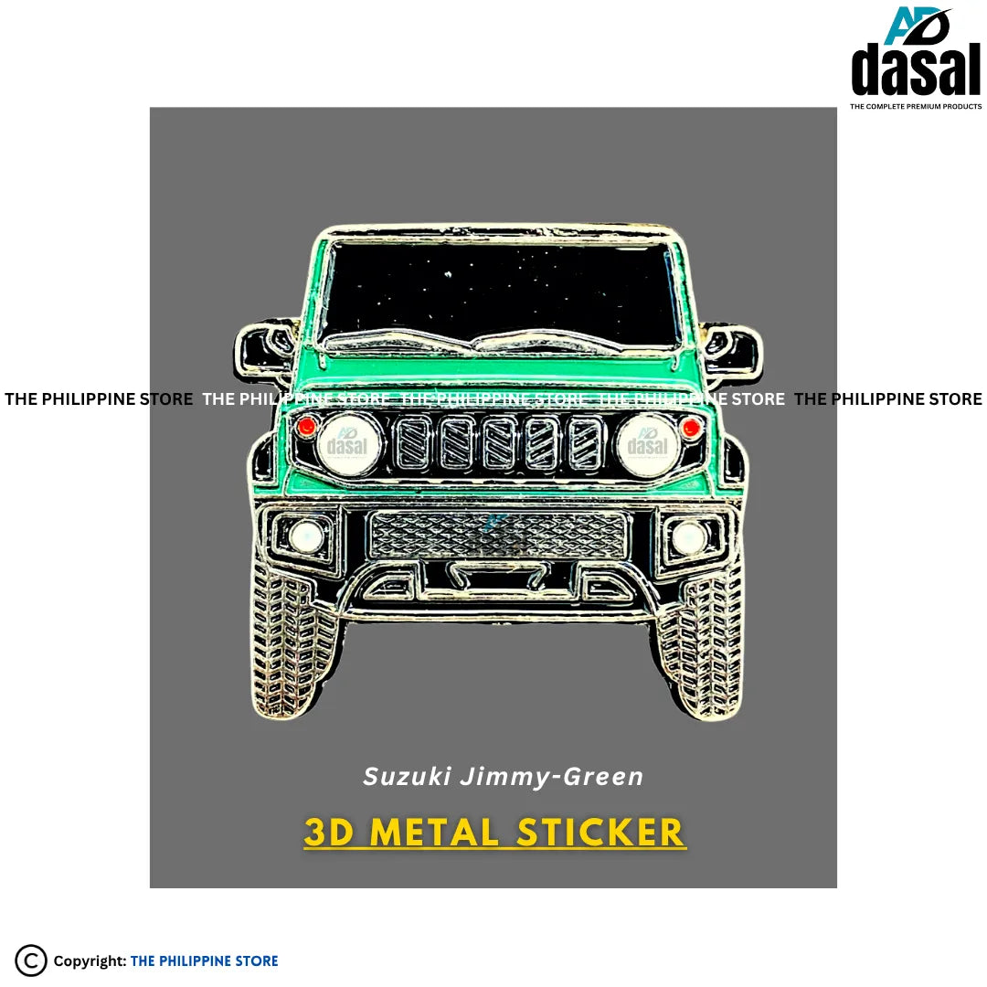 3D Metal Sticker- Suzuki Jimmy-Green