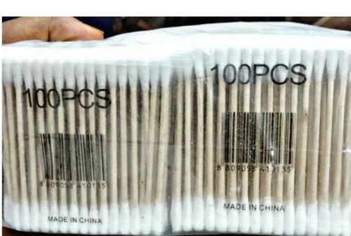 White Cotton Ear Cleaning Buds