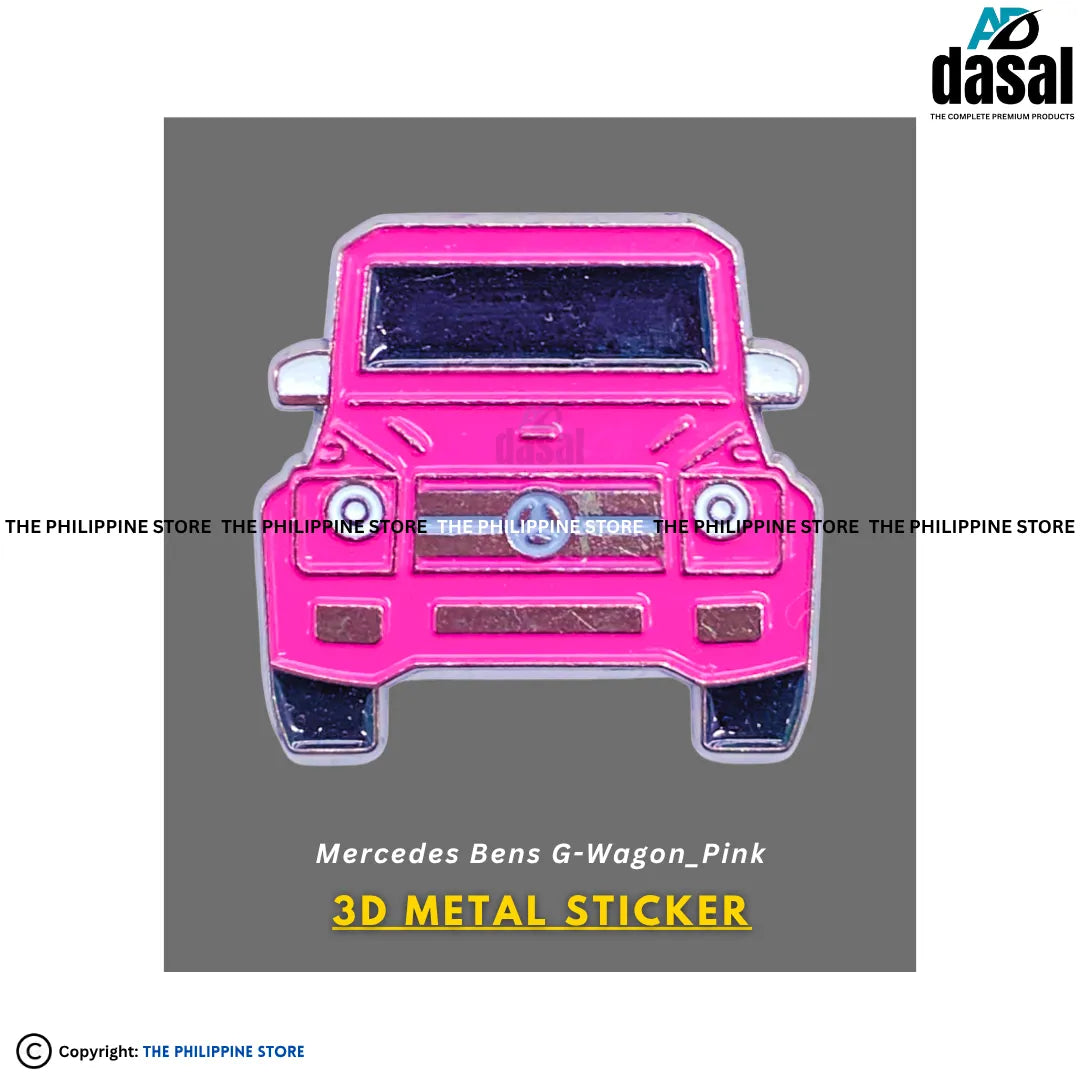 3D Metal Sticker- Mercedes Bens G-Wagon_Pink