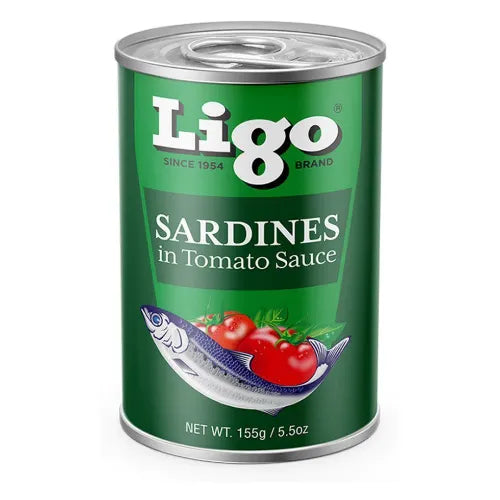 Ligo Sardines In Tomato Sauce Regular 155 G