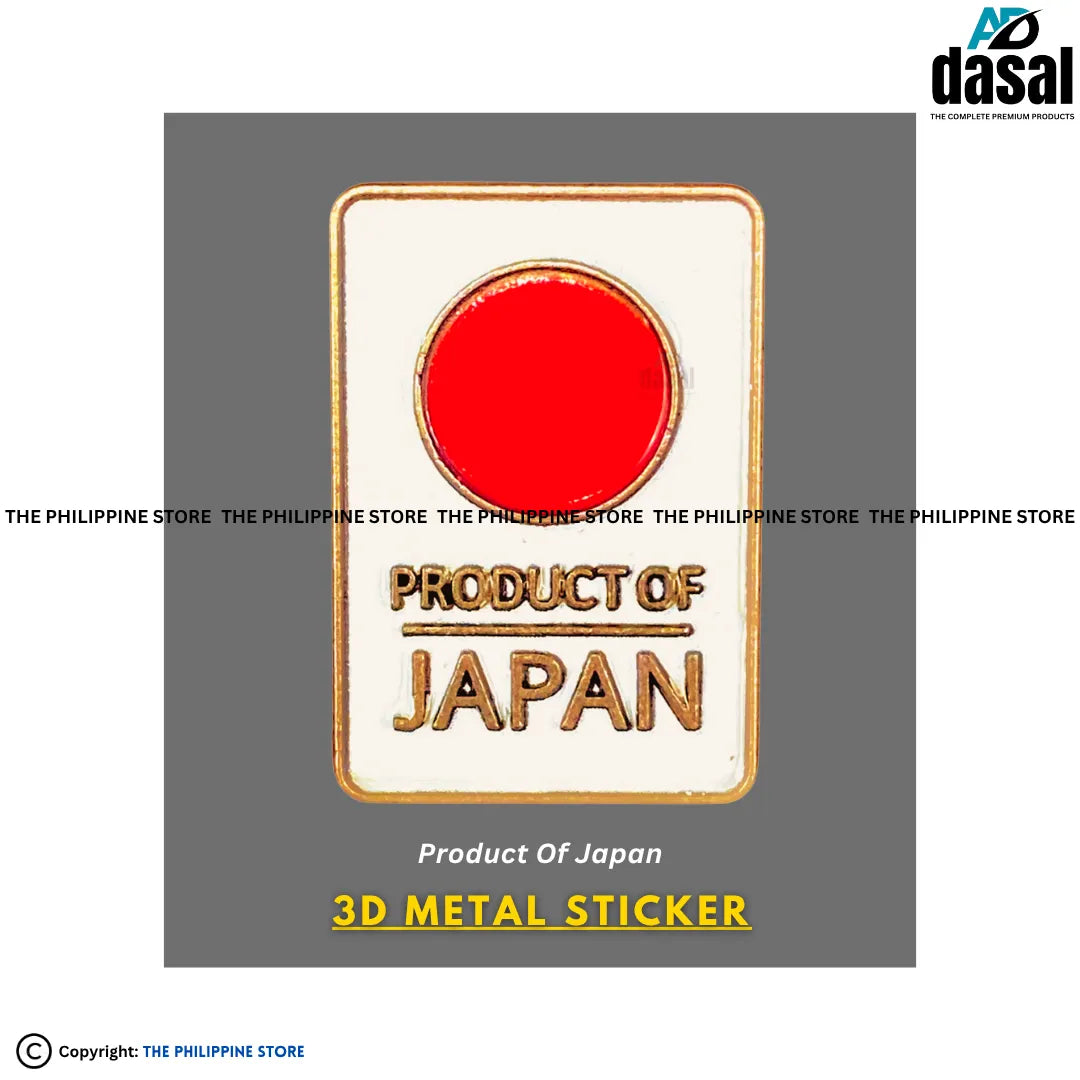 3D Metal Sticker- Product Of Japan