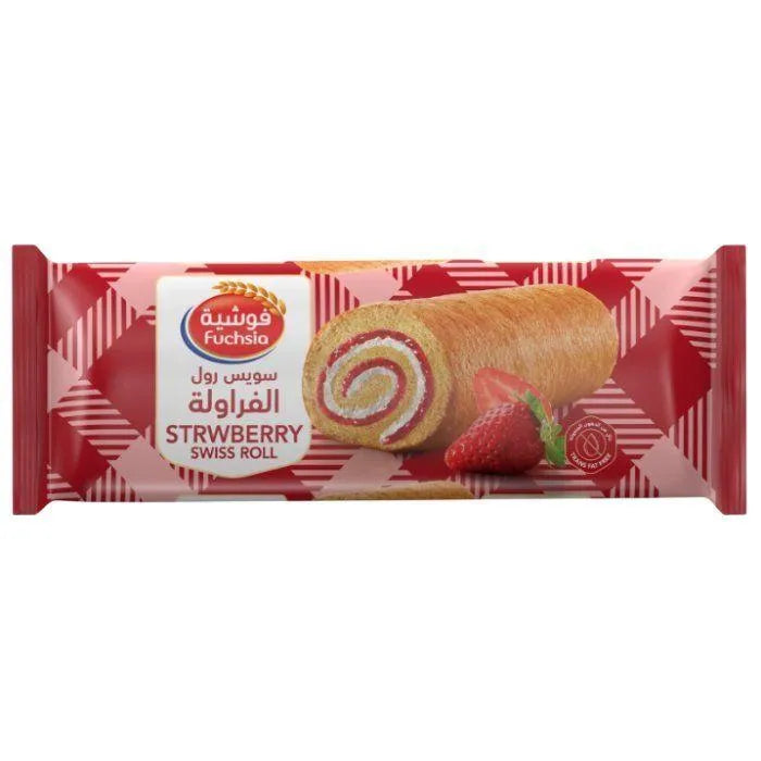 Fuchsia Strawberry Swiss Roll, 60G