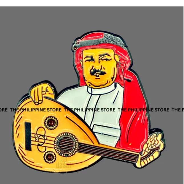 3D Metal Sticker- Arabic Musician