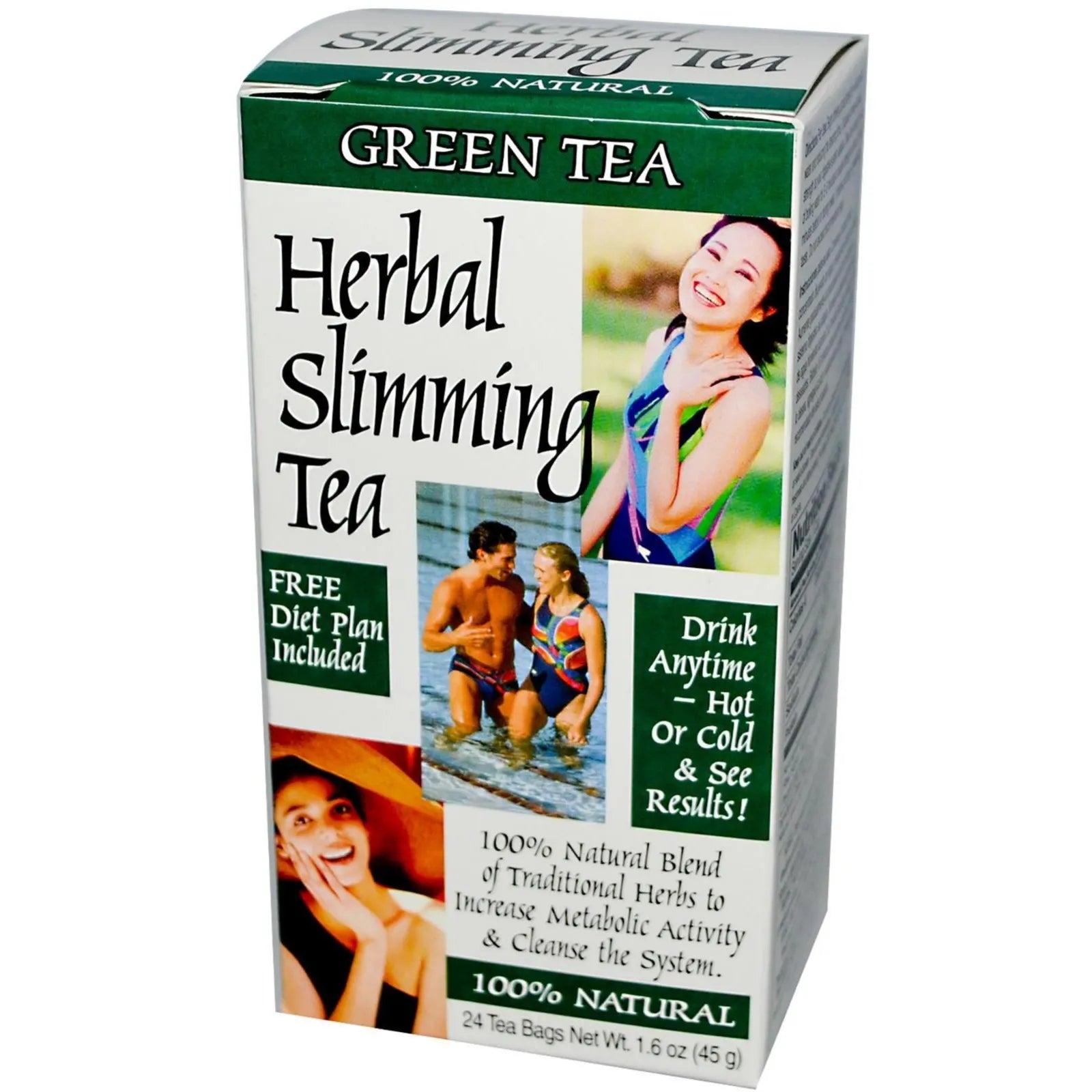 21st Century Herbal Slimming Tea Green Tea Tea Bags 24 Pieces